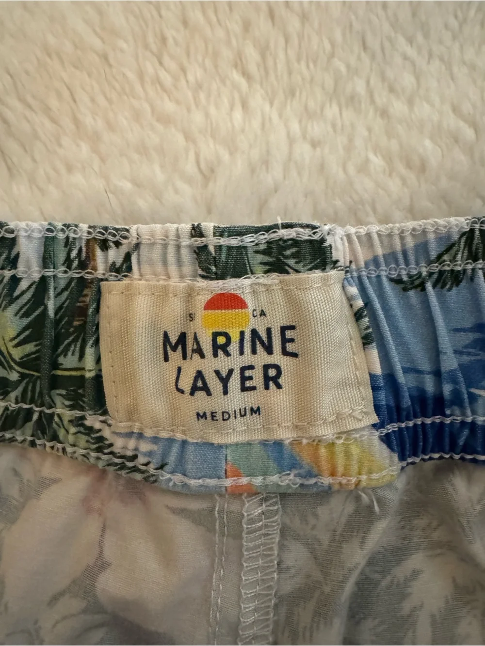 Marine Layer Men’s Hawaiian Tropical Print Shorts Size Men’s Medium VGUC